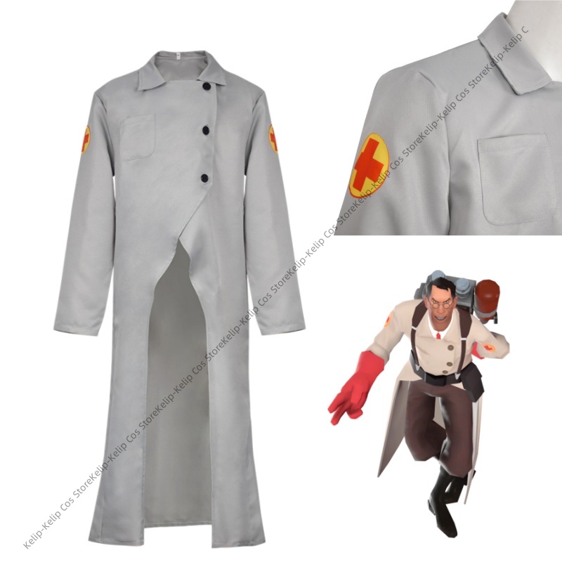 TF2 Medic Cosplay Costumes RED - Medical Lab Games 评论和价格