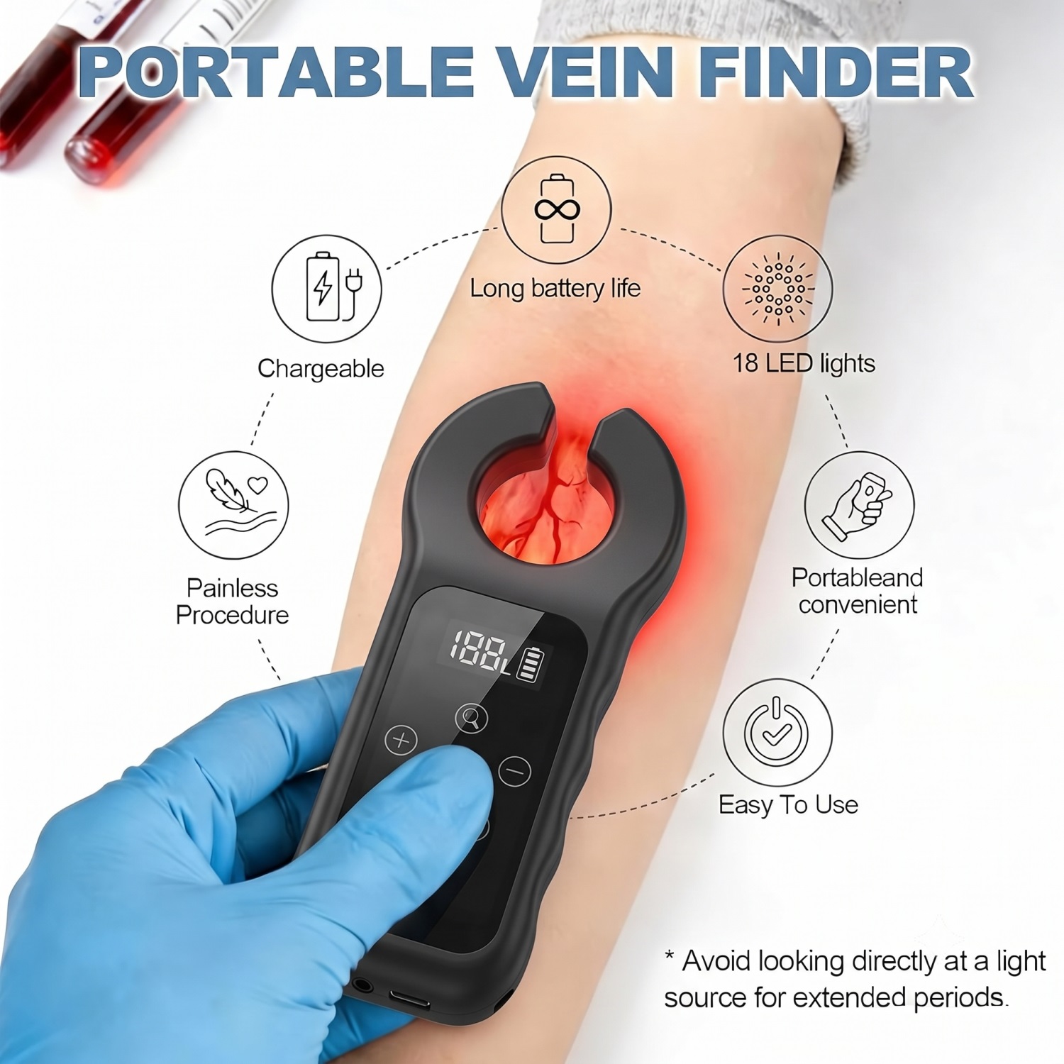 Medical Vein Detector LED Vein - Medical Lab Science 评论和价格