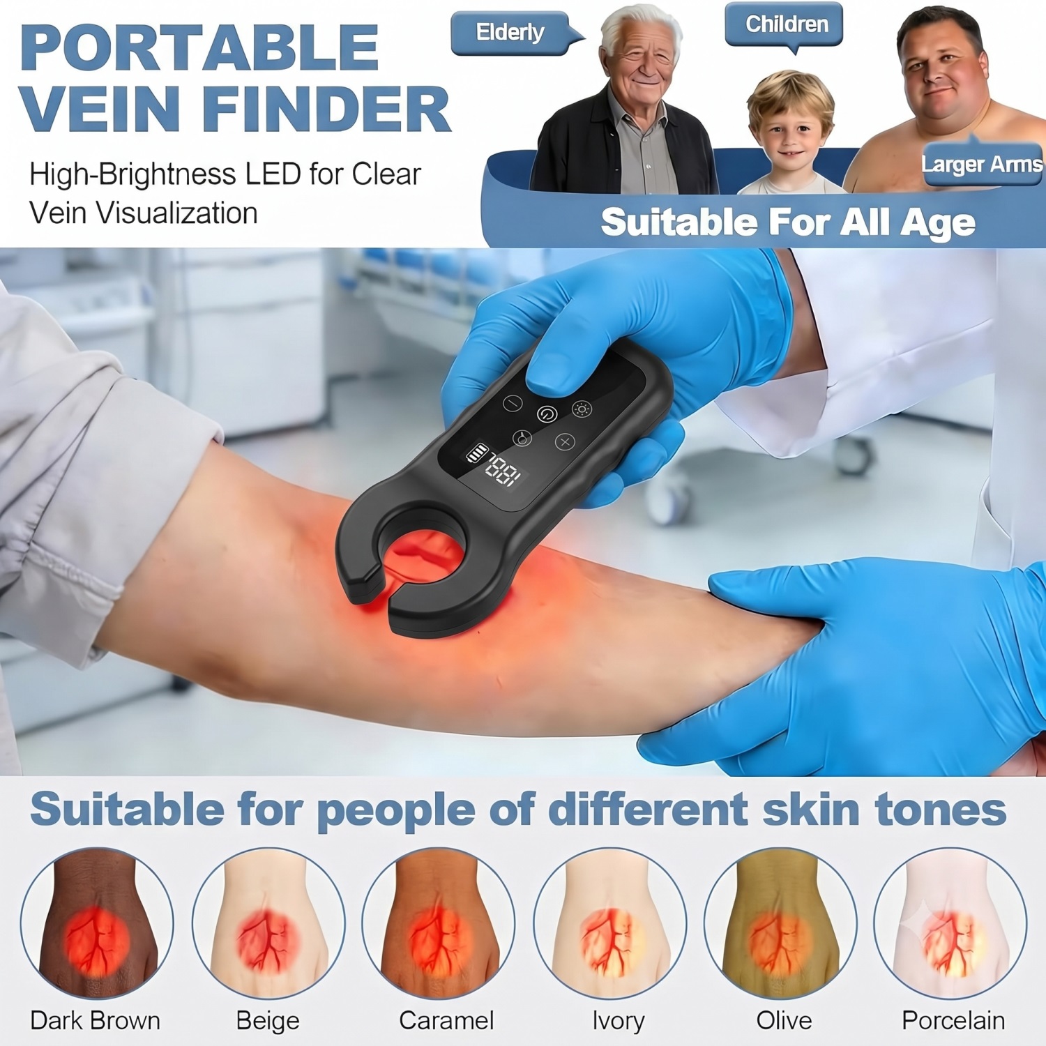 Medical Vein Detector LED Vein - Medical Lab Science 评论和价格