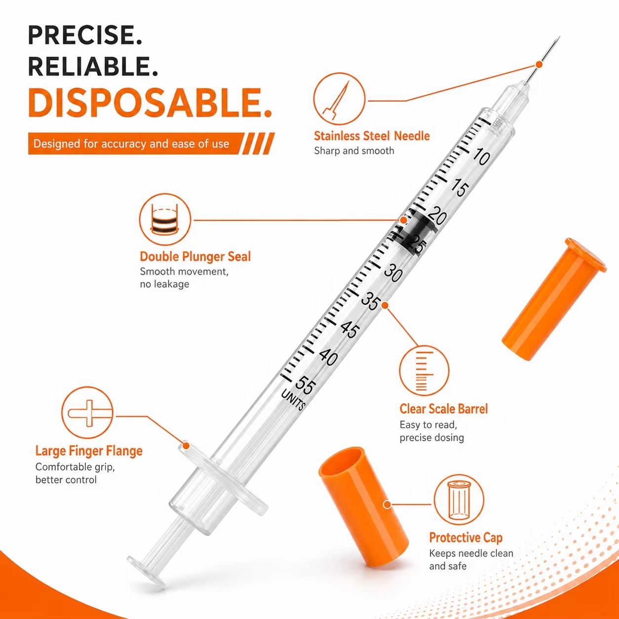 100-Pack Disposable Syringes P - Medical Laboratories 评论和价格